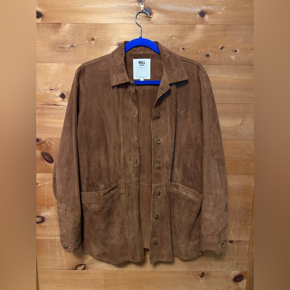 Sezane Camel Suede Will Jacket
